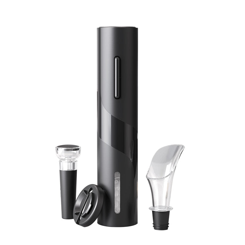Abridor de Vinho Elétrico Premium™ – Sofisticação com 3 Brindes Exclusivos
