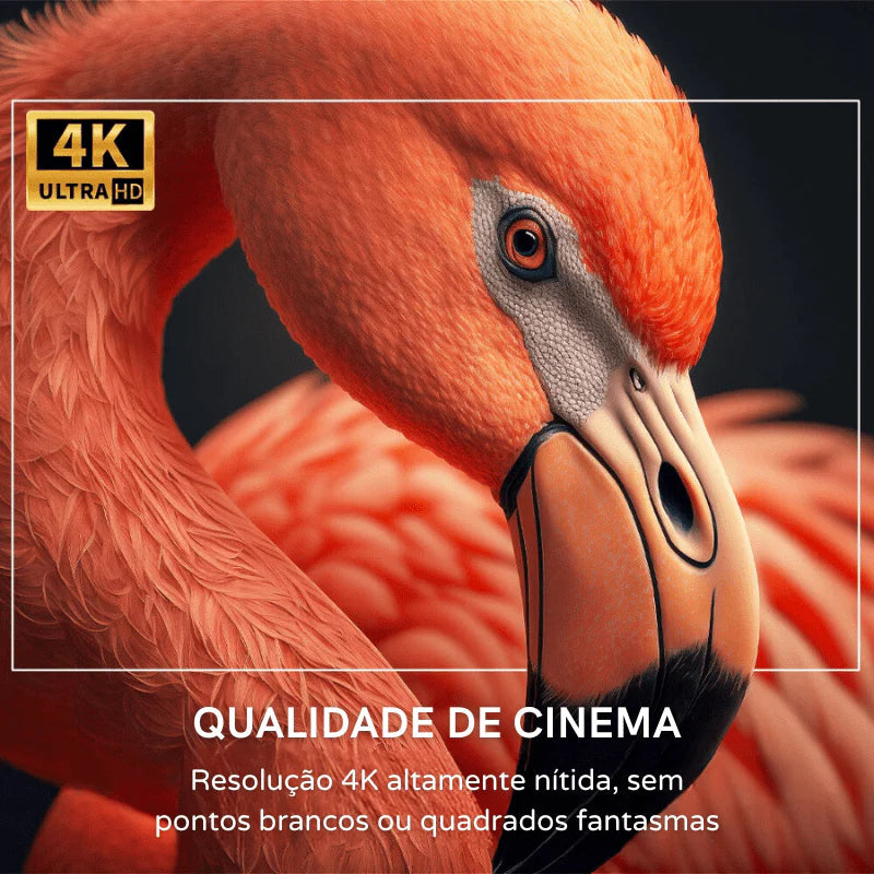 Telaview™ – Mini Projetor 4K Portátil com Android 11, Wi-Fi 6 e Foco Automático