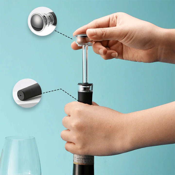Abridor de Vinho Elétrico Premium™ – Sofisticação com 3 Brindes Exclusivos