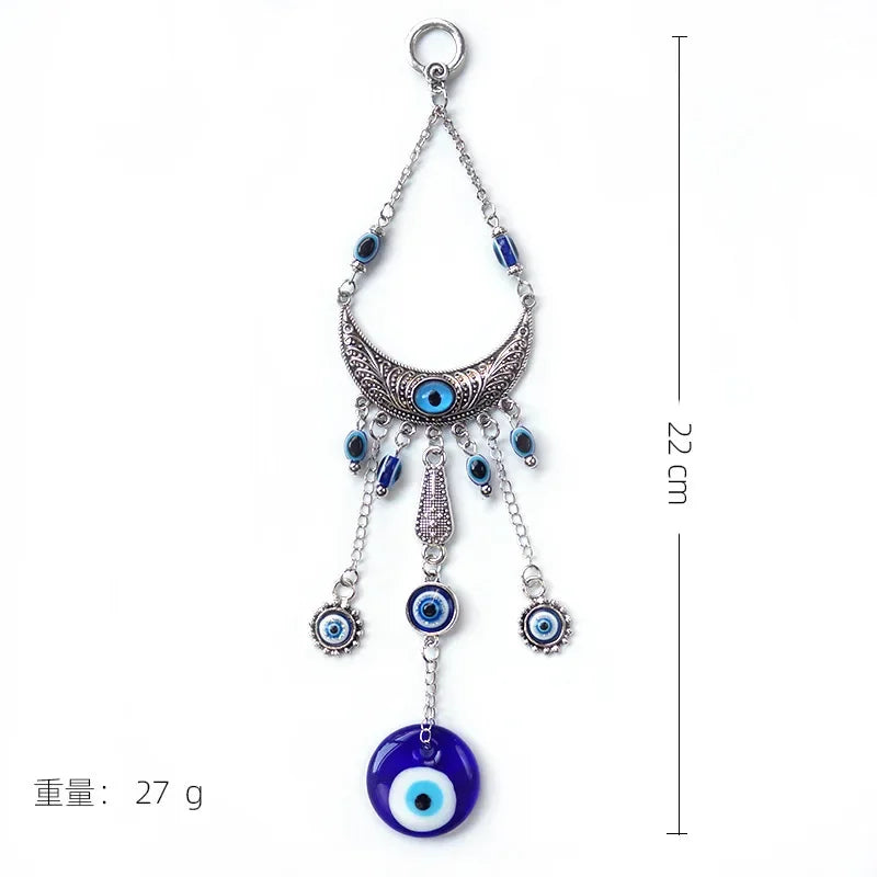 Amuleto Místico Hamsa–Olho Azul de Proteção