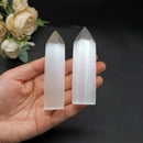 Torre de Selenita AuraCleanse™ – Purificação, Proteção e Paz