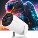 Telaview™ – Mini Projetor 4K Portátil com Android 11, Wi-Fi 6 e Foco Automático